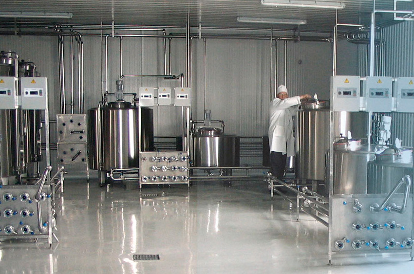 Technological line for production of white bulgarian cheese